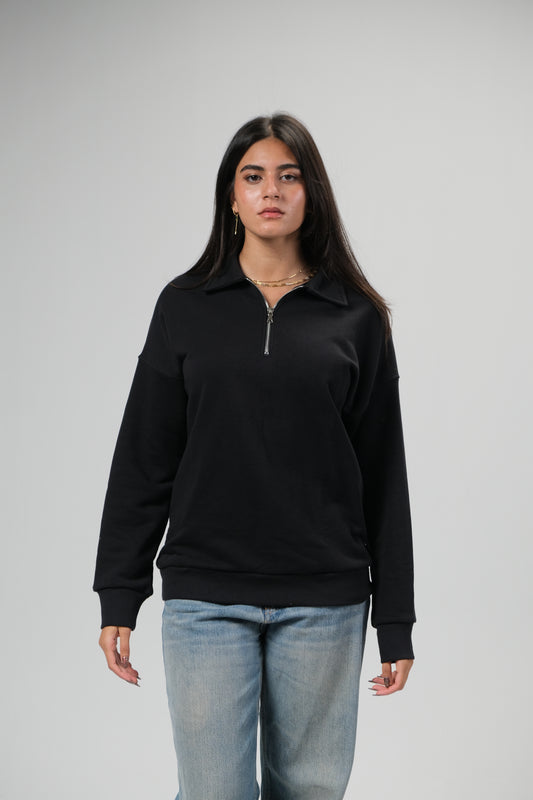 Black Collared Sweater