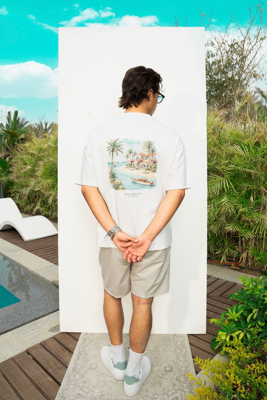 GOUNA YACHT CLUB WHITE TEE