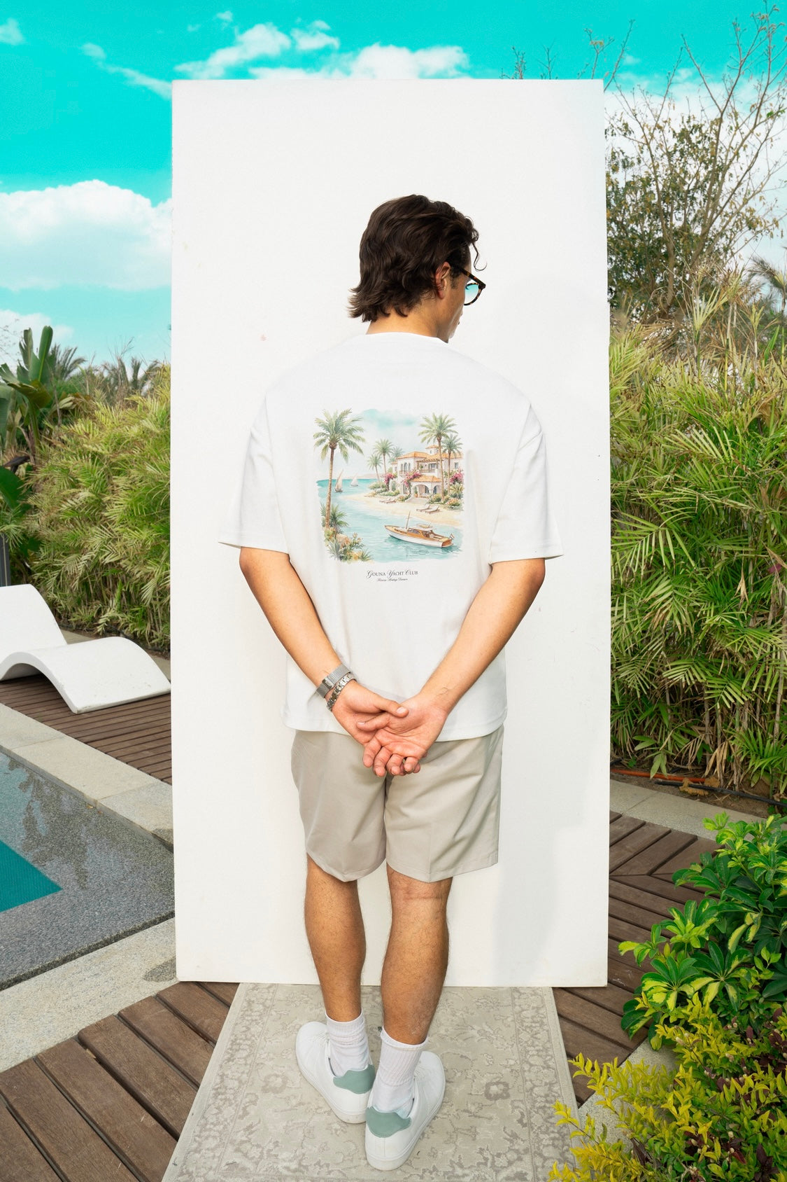 GOUNA YACHT CLUB WHITE TEE