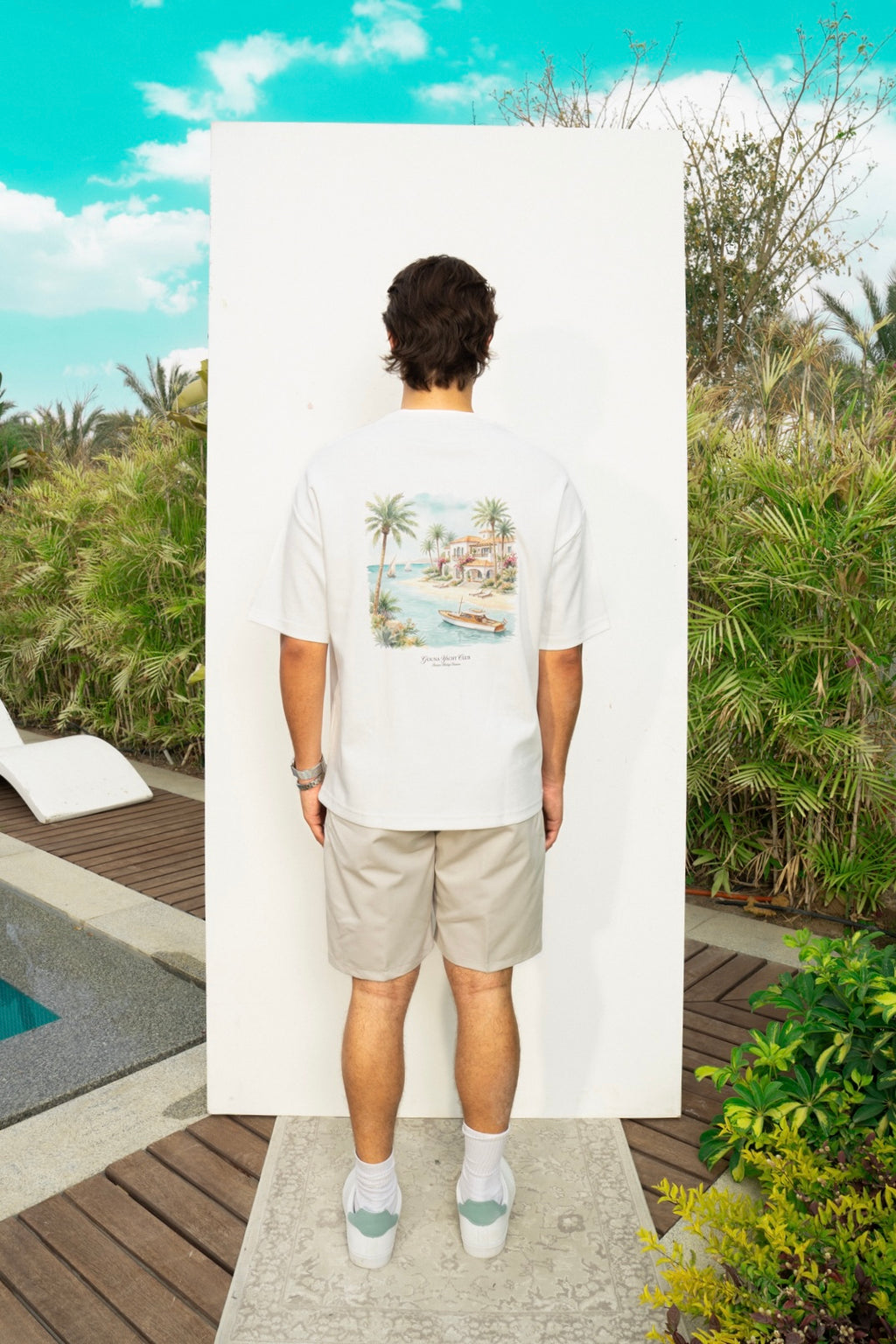 GOUNA YACHT CLUB WHITE TEE
