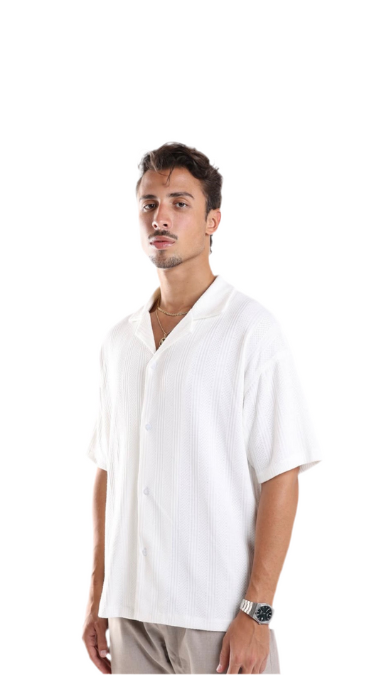 KNITTED SHIRT - WHITE