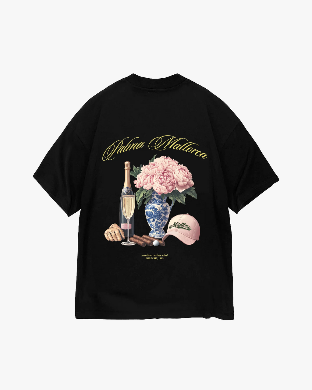 CULTURE FLORAL TEE - BLACK
