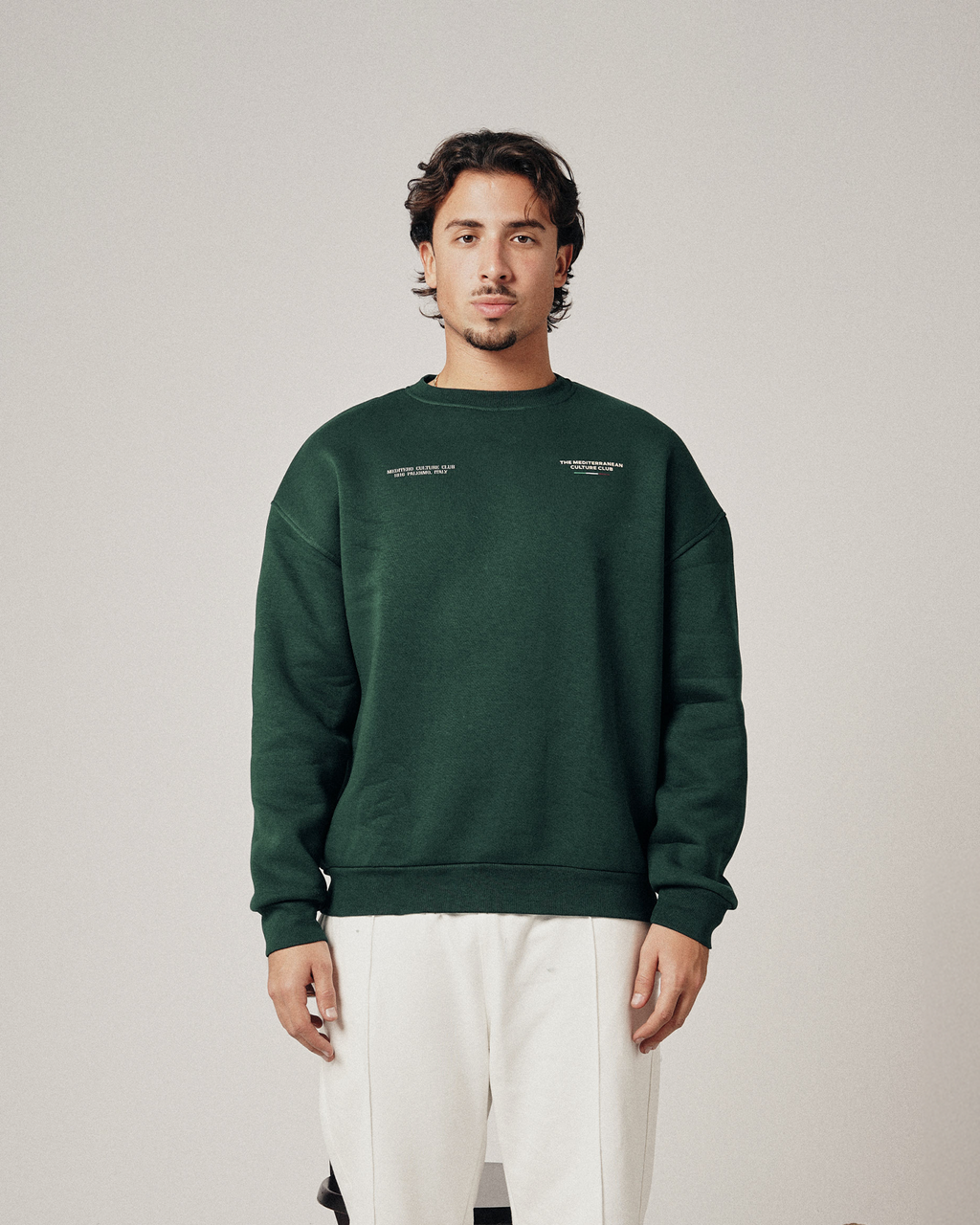 MEDITERO CREWNECK - ROYAL GREEN