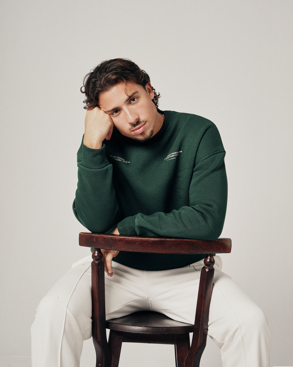 MEDITERO CREWNECK - ROYAL GREEN