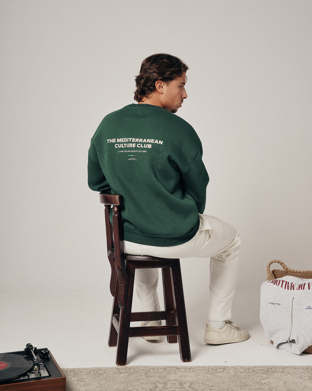 MEDITERO CREWNECK - ROYAL GREEN