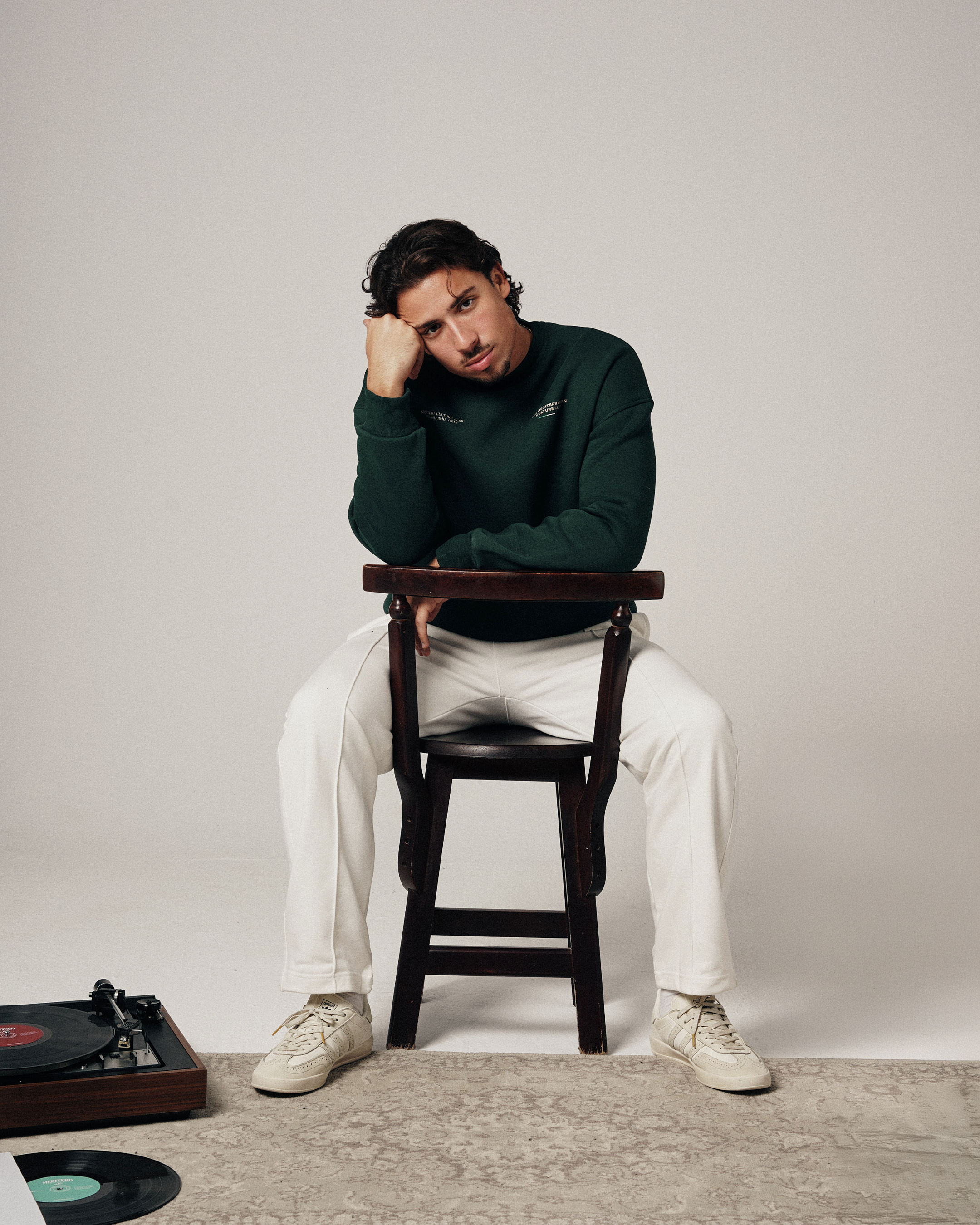 MEDITERO CREWNECK - ROYAL GREEN