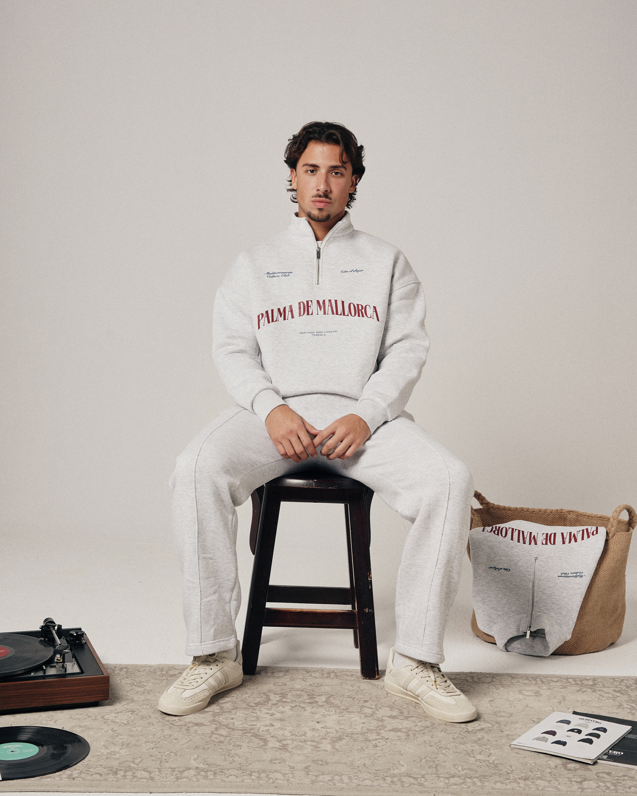 MALLORCA QUARTER ZIP - GREY