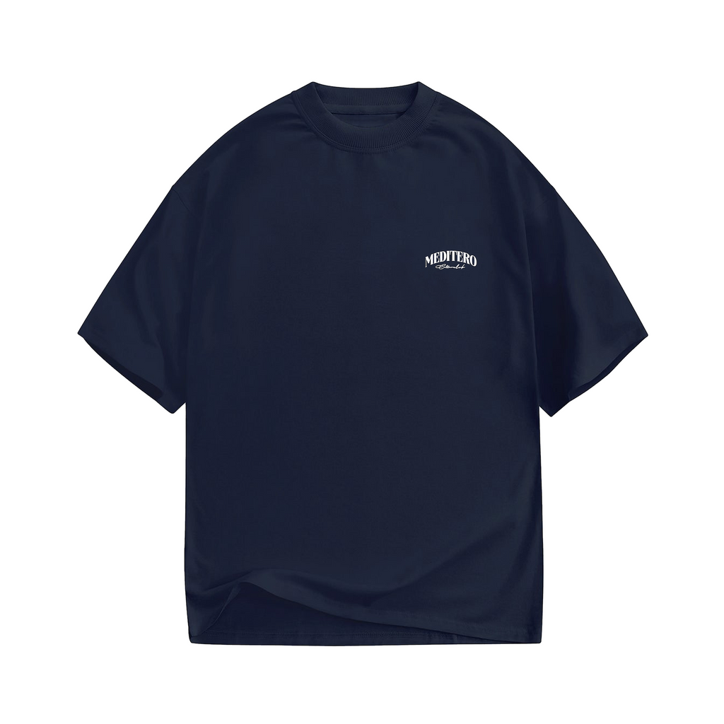 MEDITERO TEE - NAVY BLUE