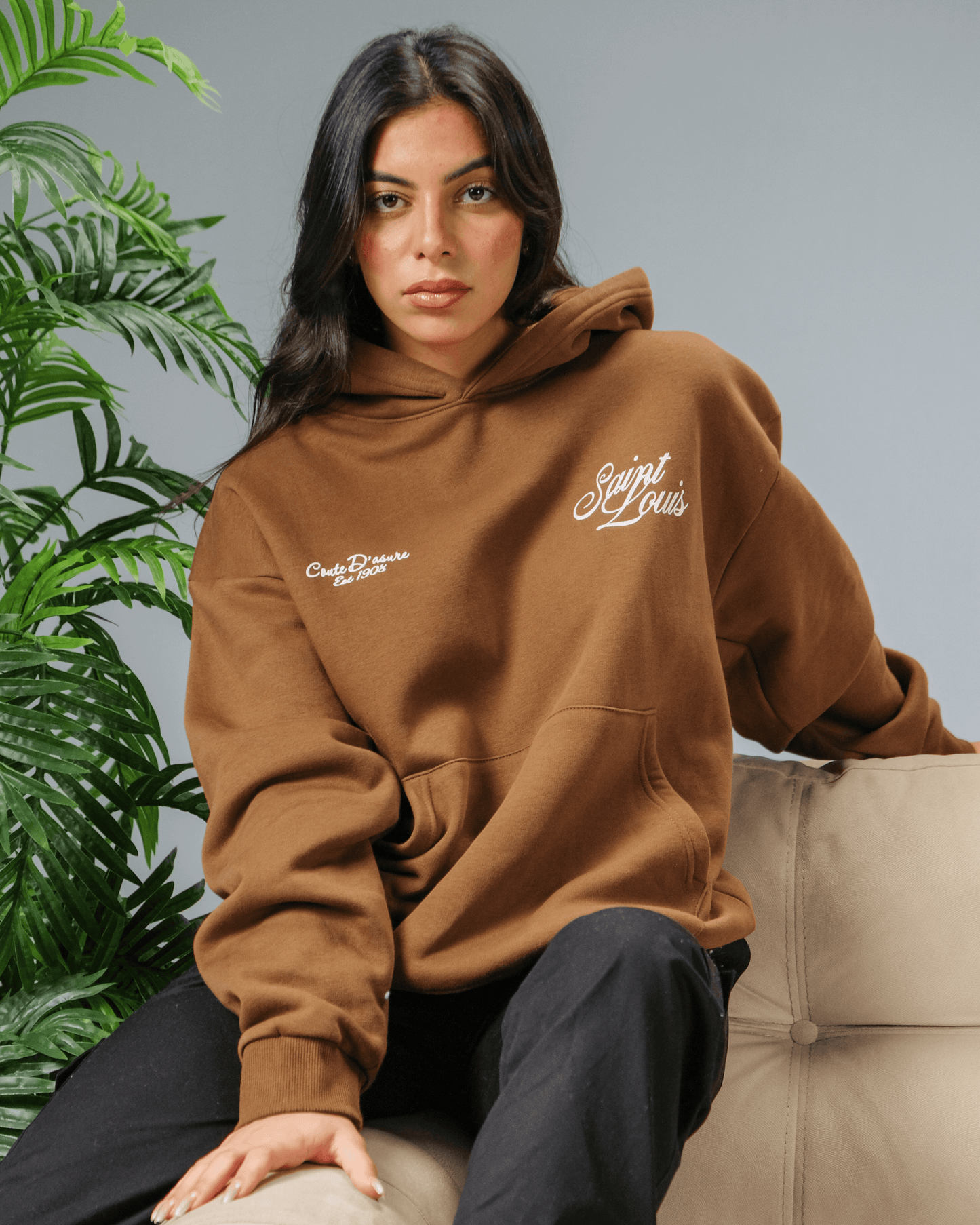 SAINT LOUIS HOODIE - BROWN