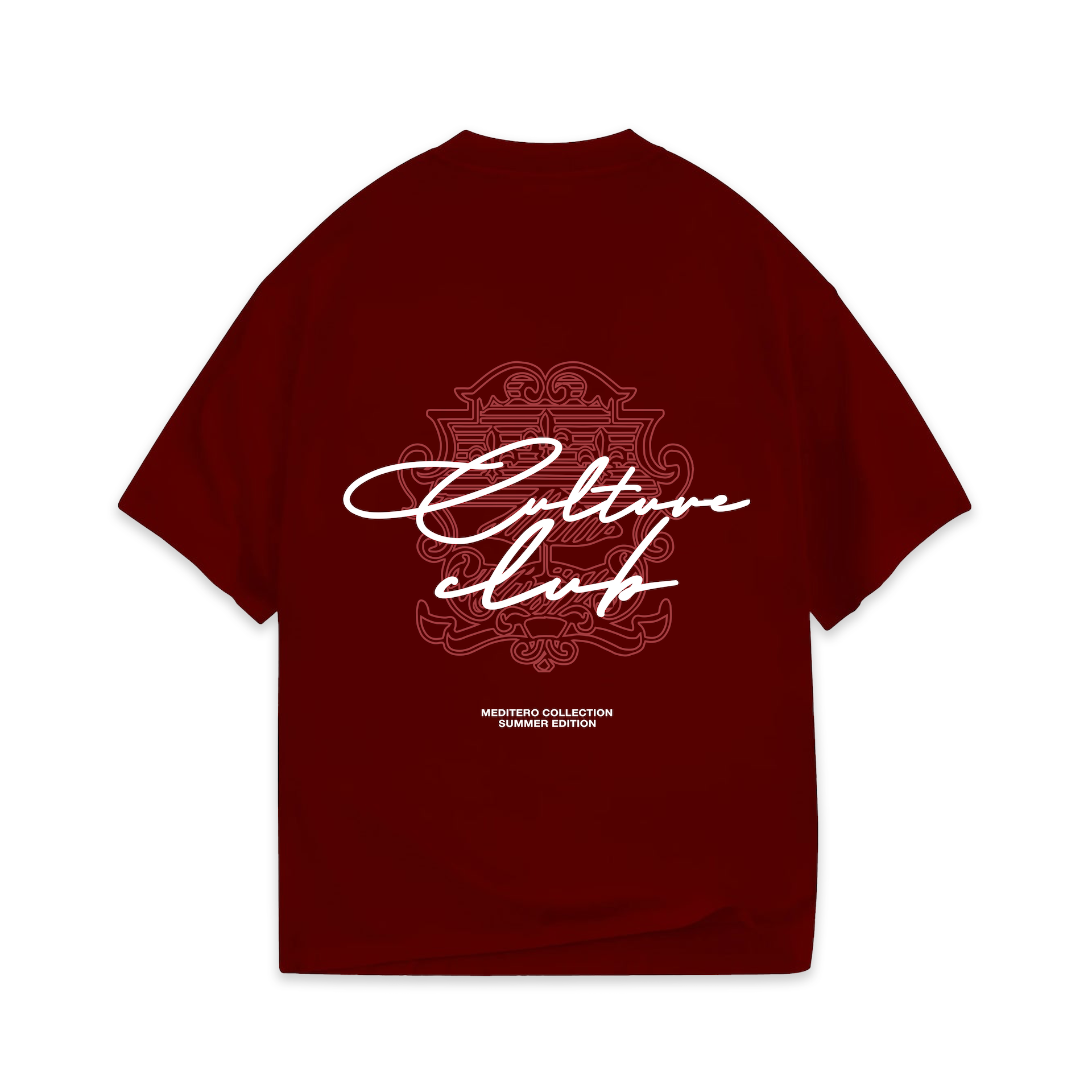 CULTURE CLUB TEE - BURGUNDY