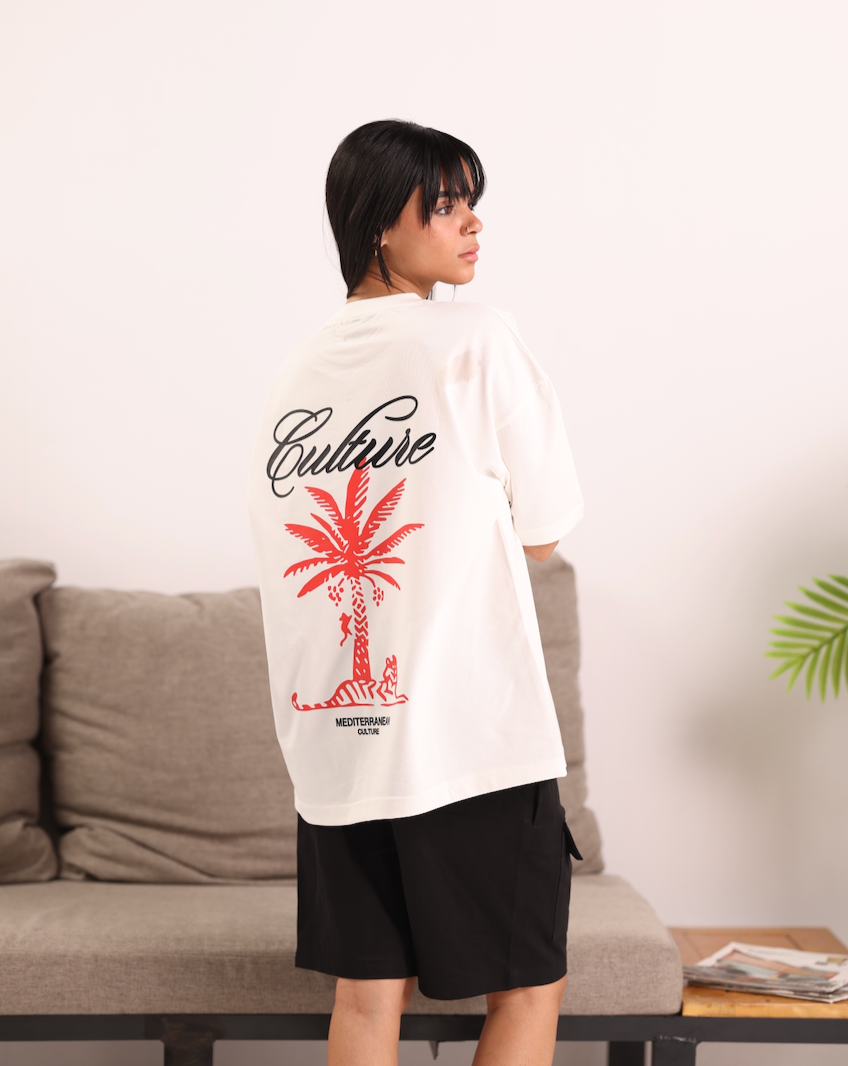 PALM TEE - WHITE