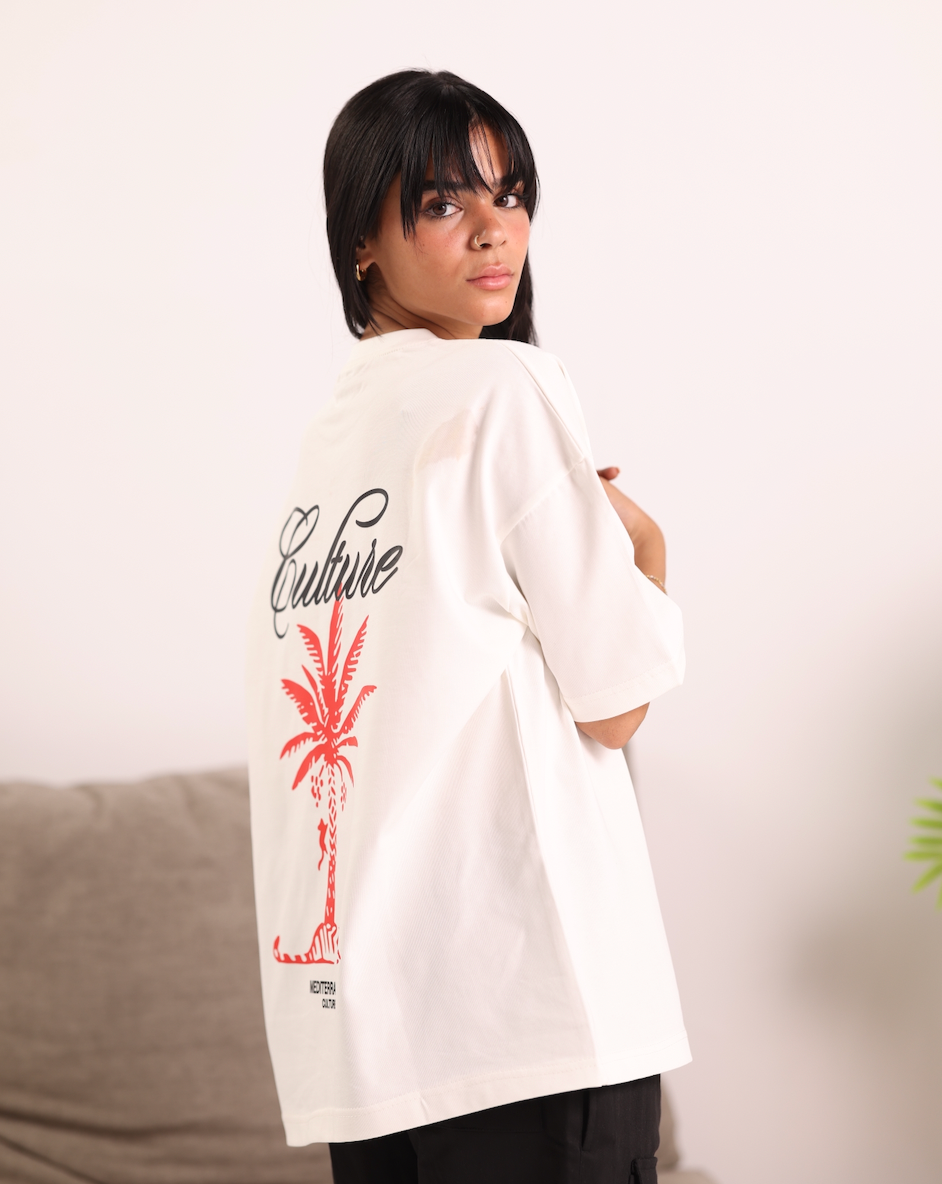 PALM TEE - WHITE