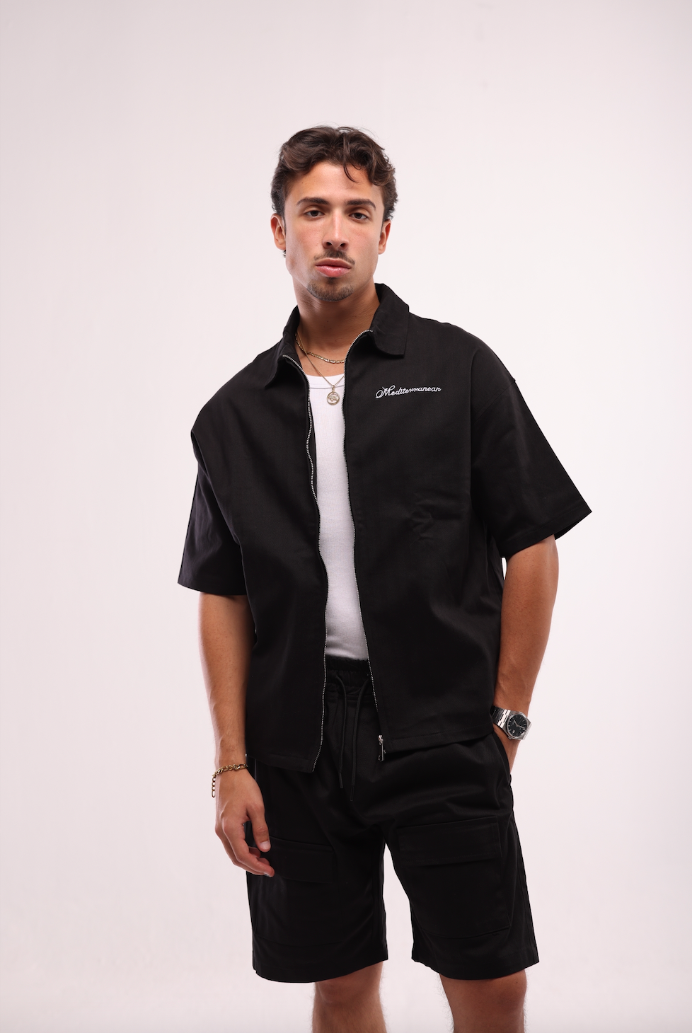 MEDITERRANEAN SHIRT - BLACK