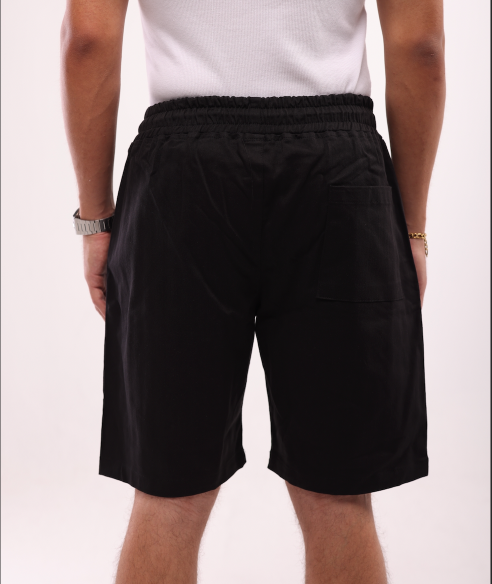 DOUBLE POCKET SHORTS - BLACK