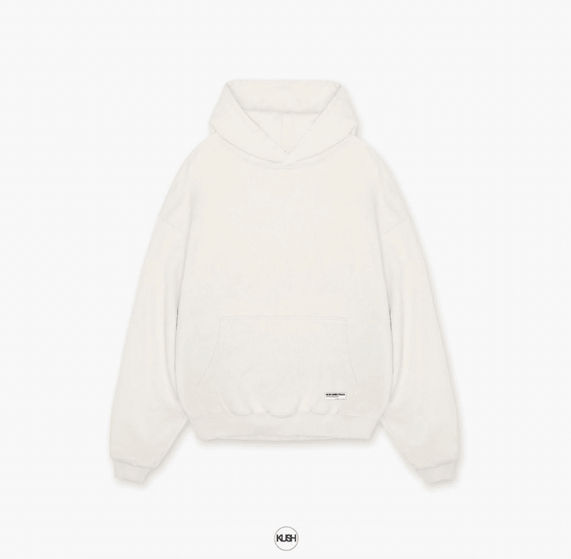 White Basic Oversized hoodie