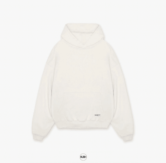 White Basic Oversized hoodie