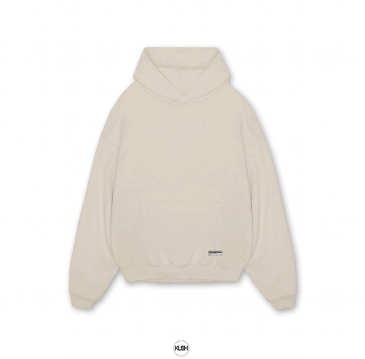 Beige Basic Oversized Hoodie