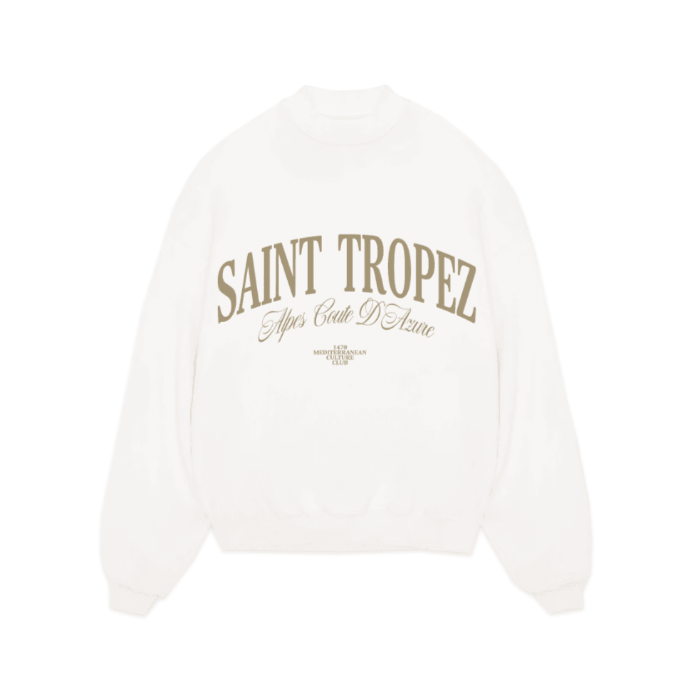 SAINT TROPEZ CREWNECK - WHITE