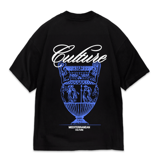 AZUR VASE TEE - BLACK