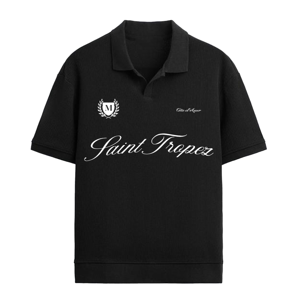 SAINT TROPEZ POLO - BLACK