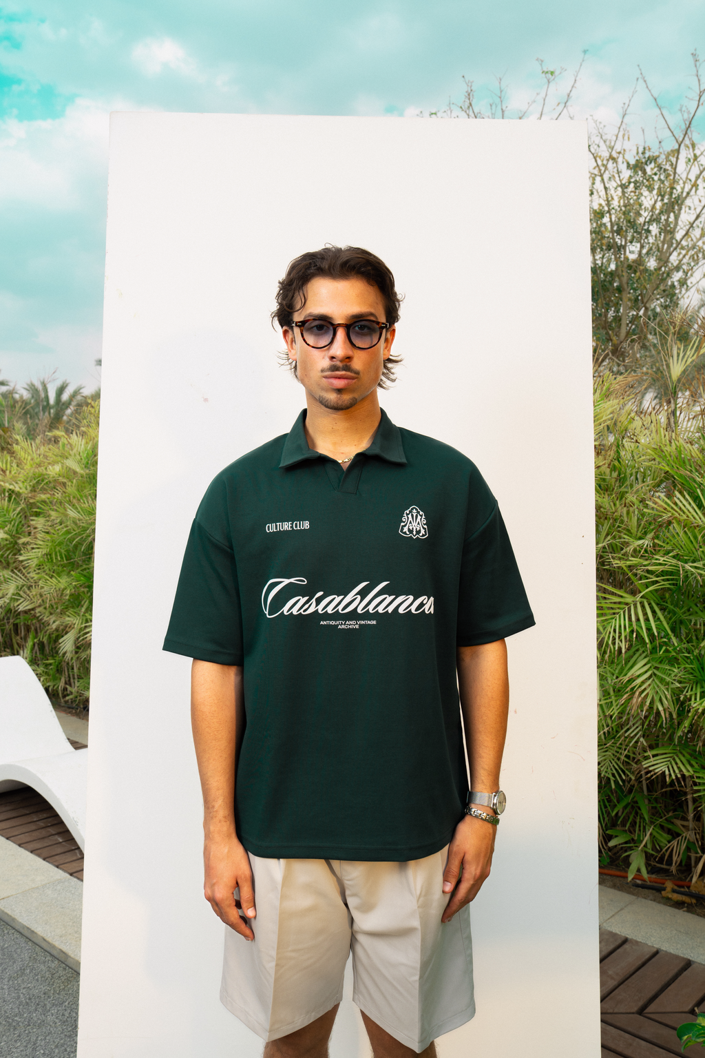 CASABLANCA GREEN POLO