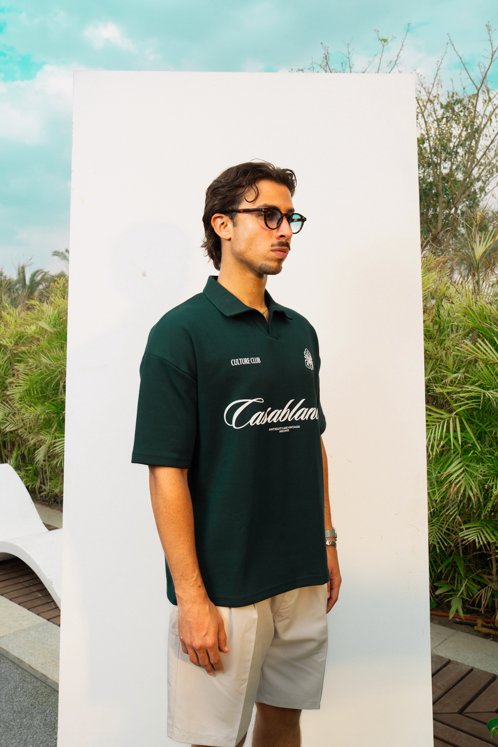CASABLANCA GREEN POLO