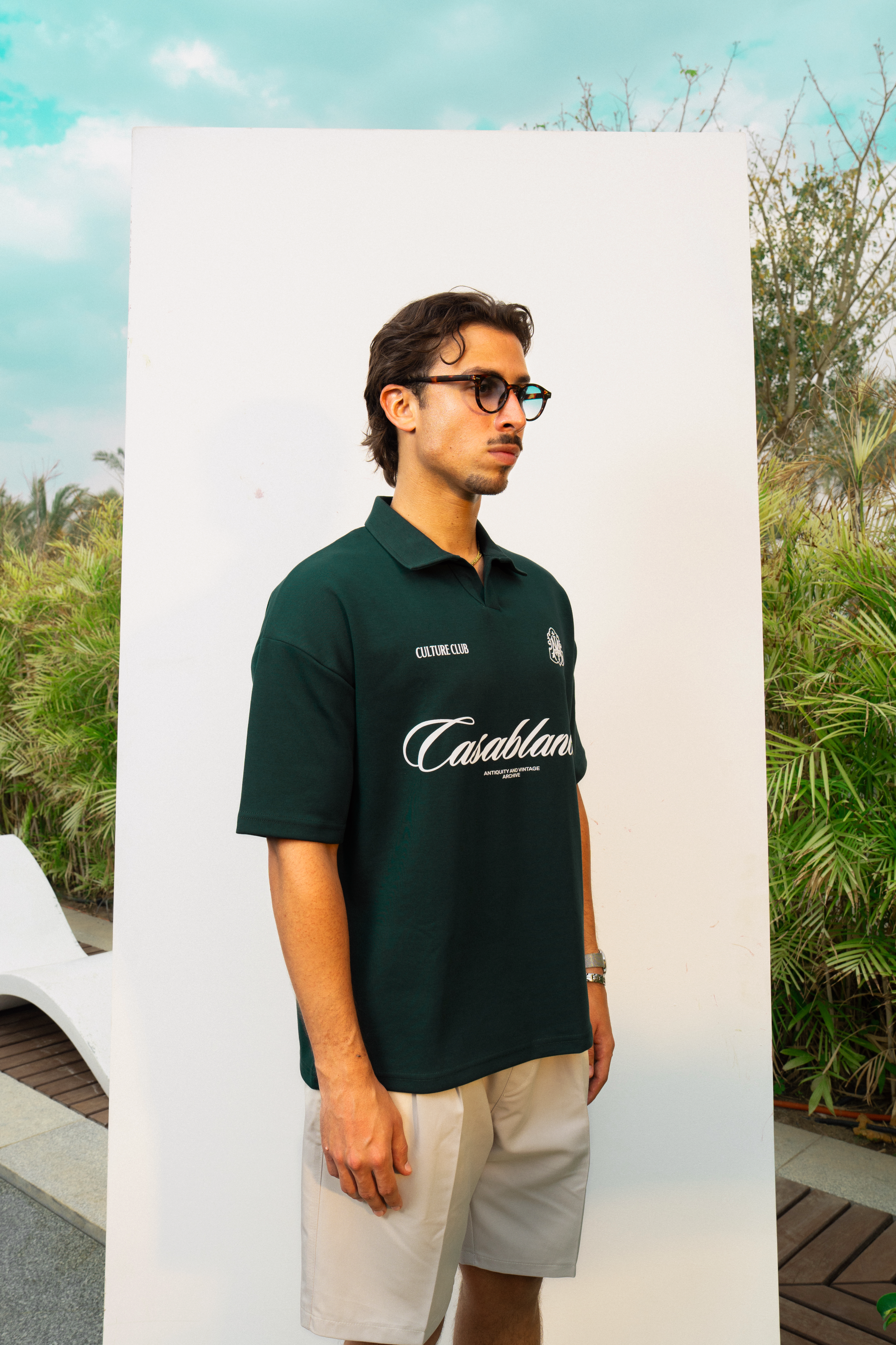 CASABLANCA GREEN POLO