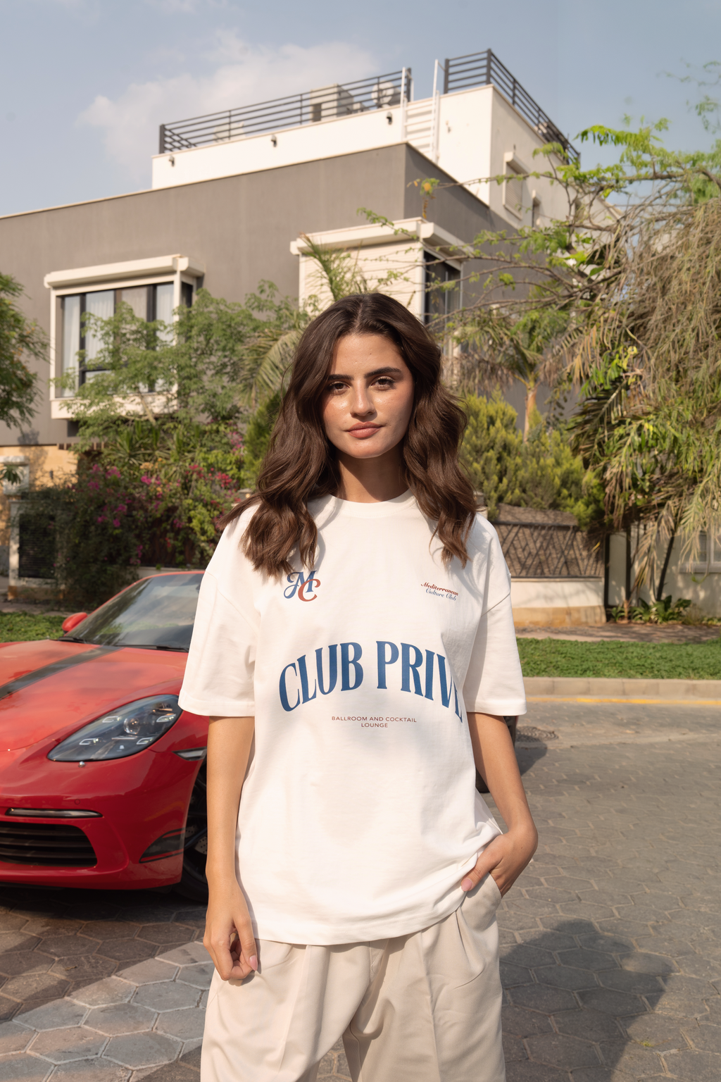 CLUB PRIVE WHITE TEE