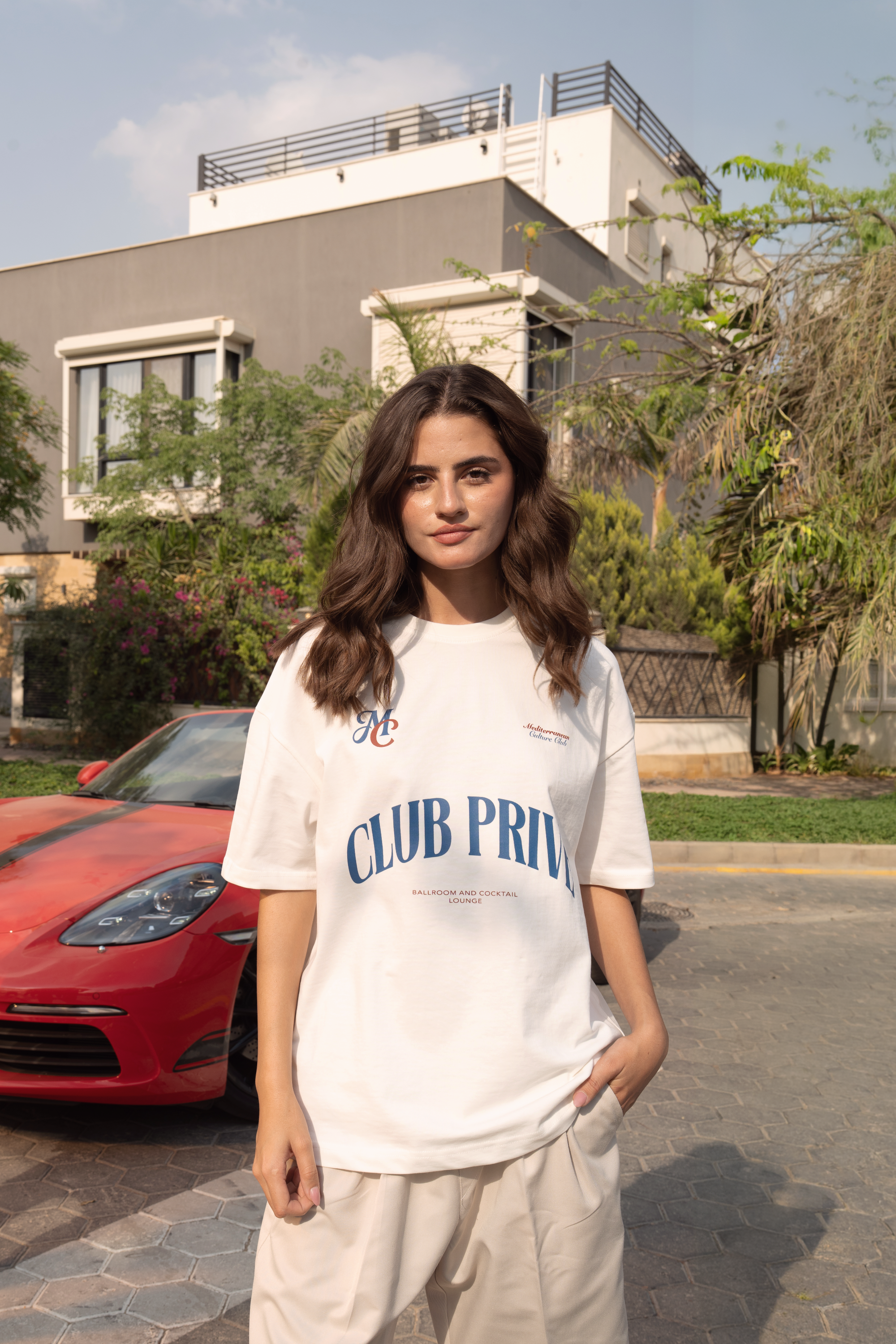 CLUB PRIVE WHITE TEE
