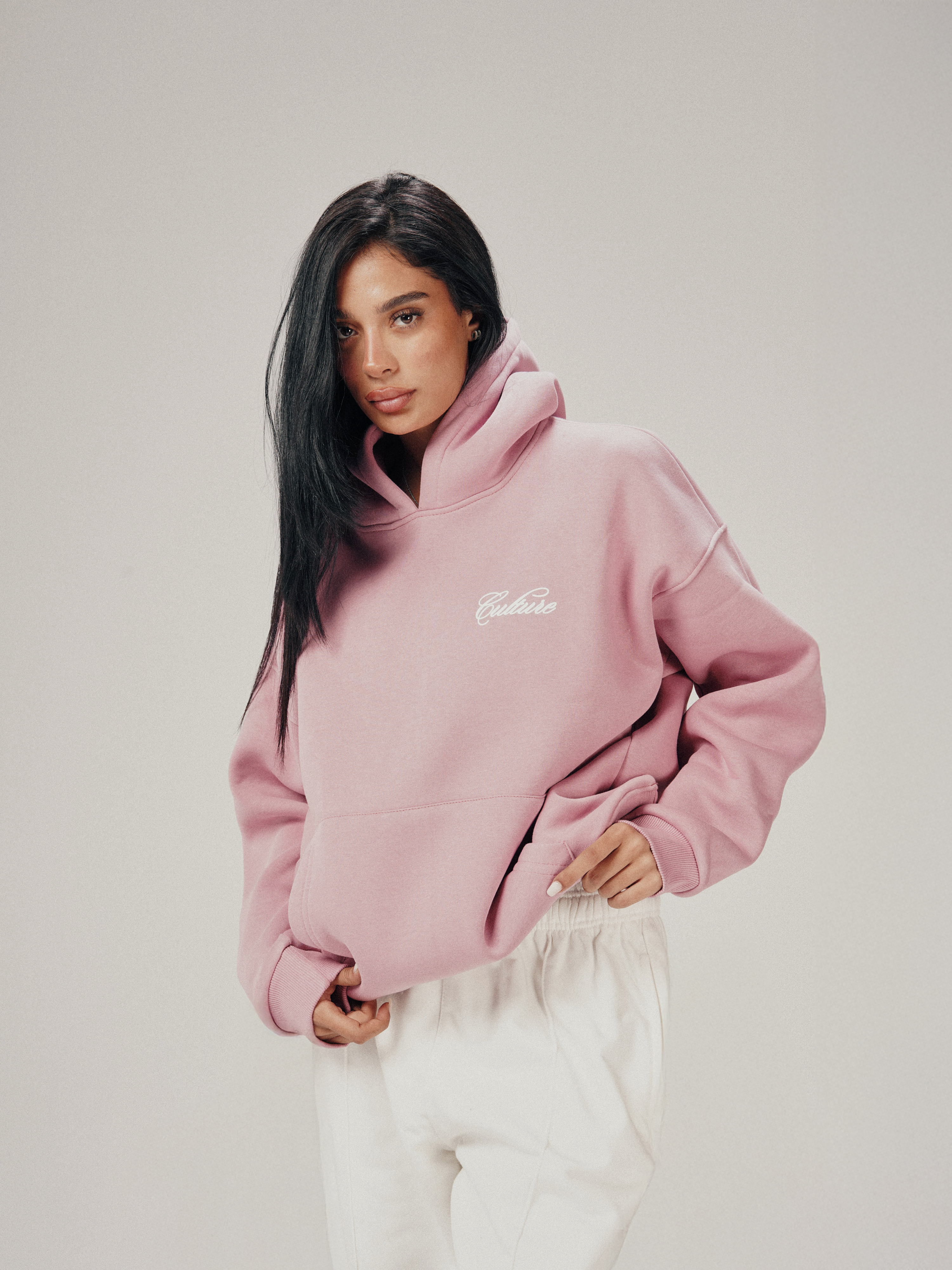 CULTURE HOODIE - PASTEL PINK