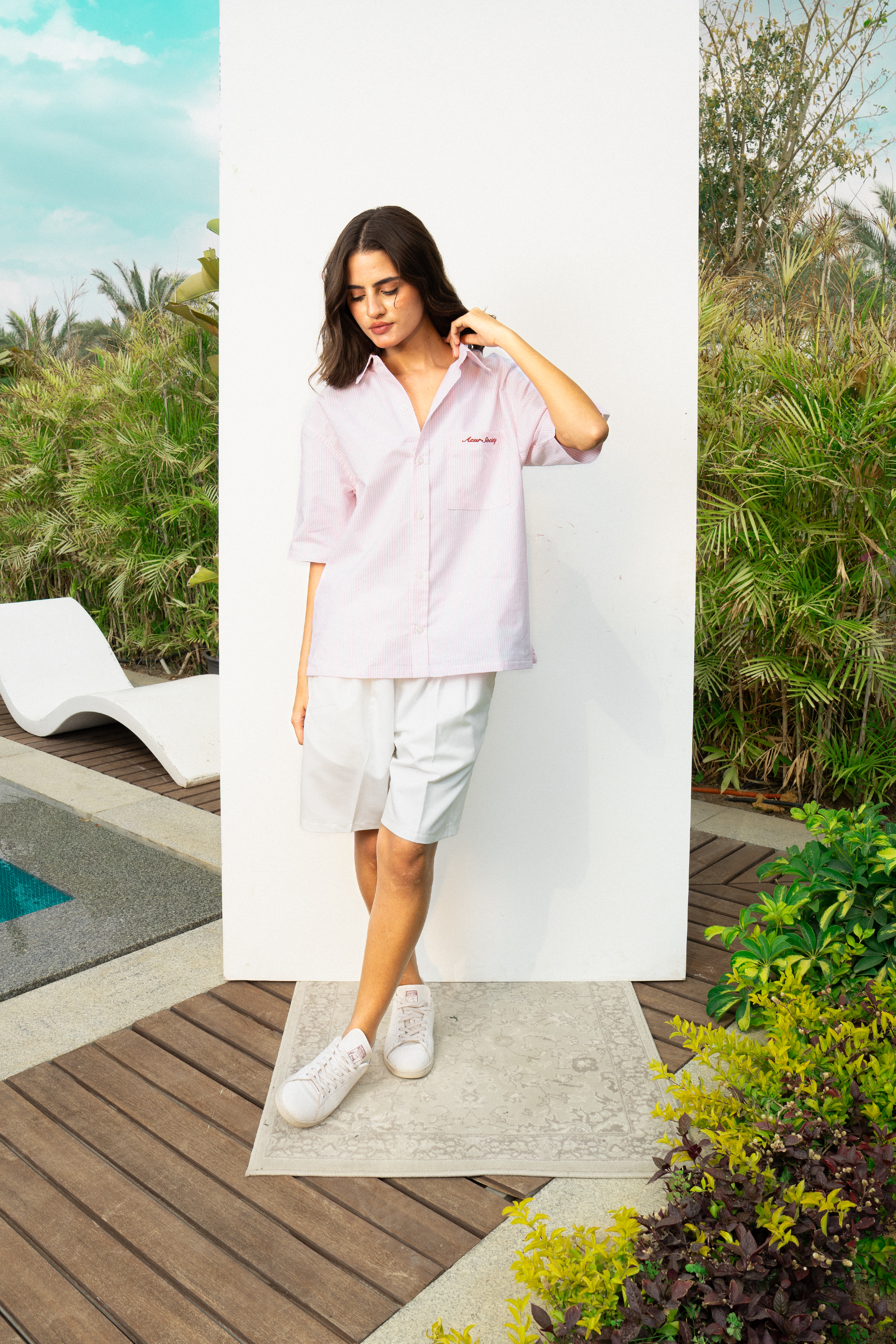 AZURE SOCIETY BABY PINK SHIRT