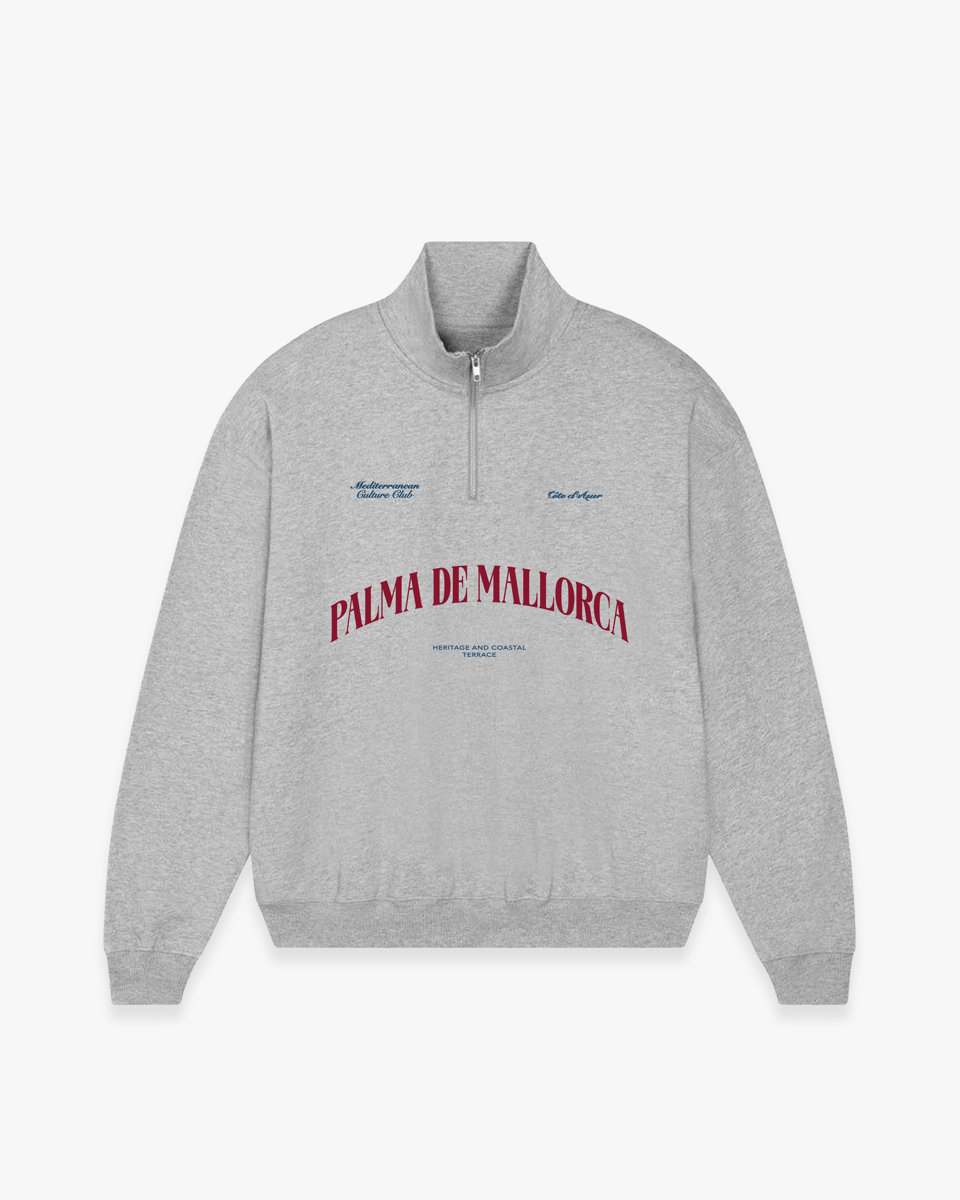 MALLORCA QUARTER ZIP - GREY