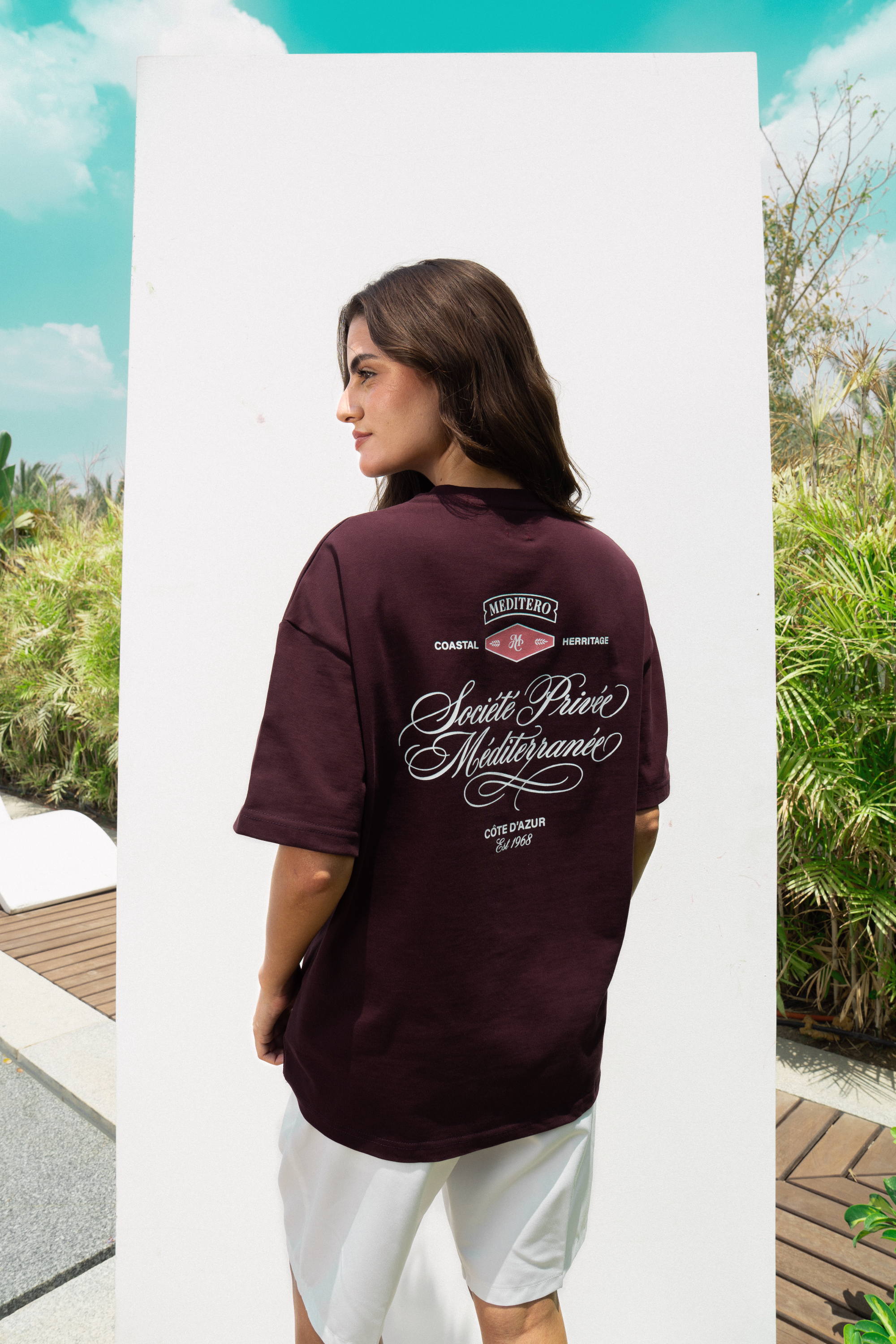 MEDITERO BURGUNDY TEE